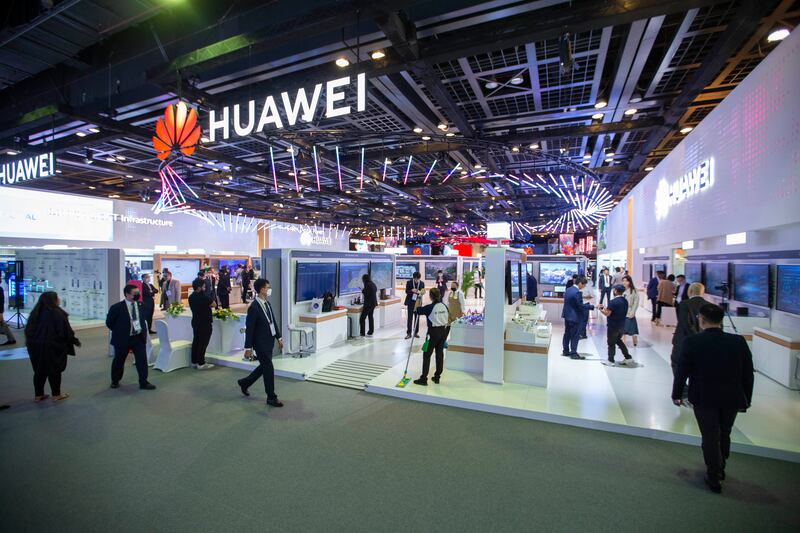 The Huawei stand at Gitex.