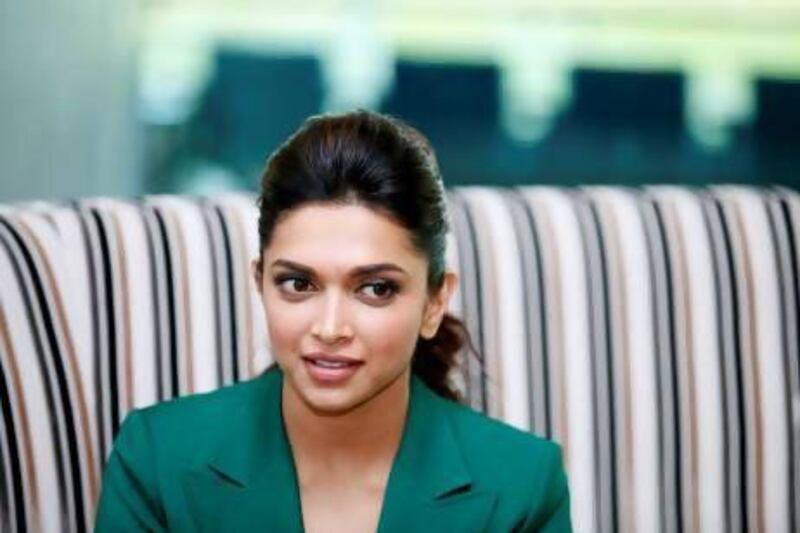 Padukone in Dubai in 2013 to promote her film 'Race 2'. Sarah Dea / The National