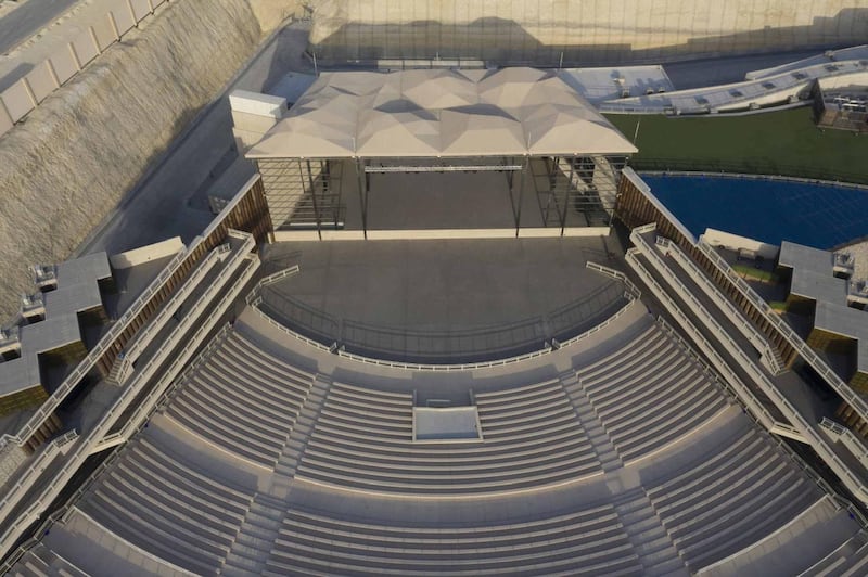 The amphitheatre holds 10,000 seats