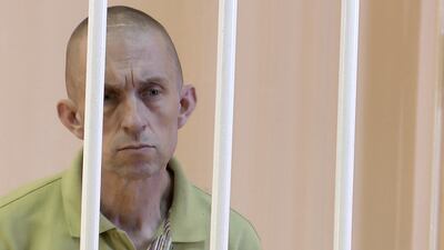 British citizen Shaun Pinner in court after his capture by Russian forces. Reuters