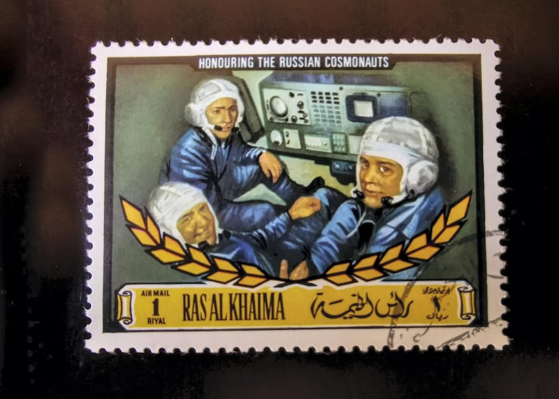 A stamp from the Space Programs series, to celebrate mankind's forays into outer space in the 1960s. Courtesy Ritz-Carlton