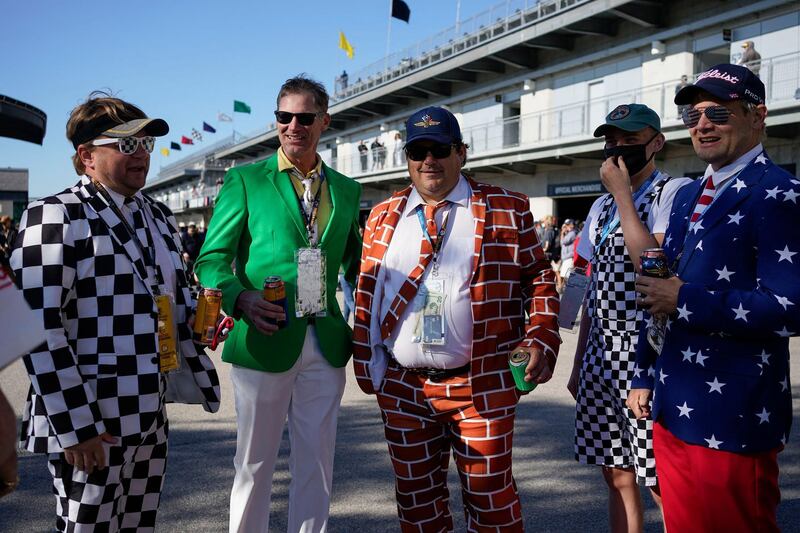 Fans enter the Indianapolis Motor Speedway prior to the Indianapolis 500. The venue allowed 40 per cent capacity crowd, which is 135,000. AFP