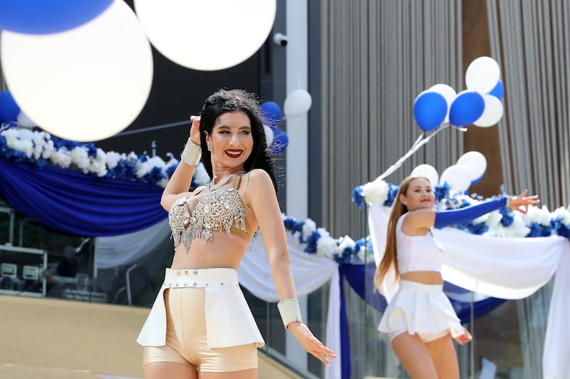 Dancers performing during the Israel day celebration.
