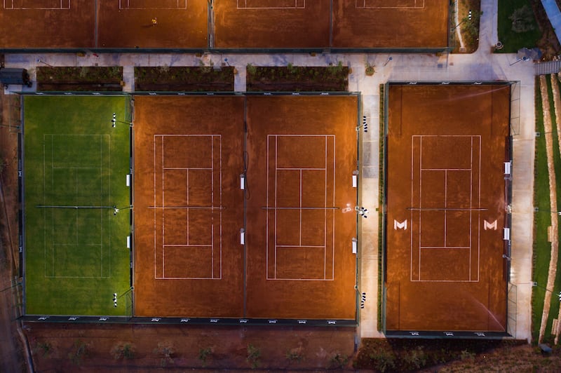 Mouratoglou's academy at Costa Navarino in Greece includes the country’s first grass court
