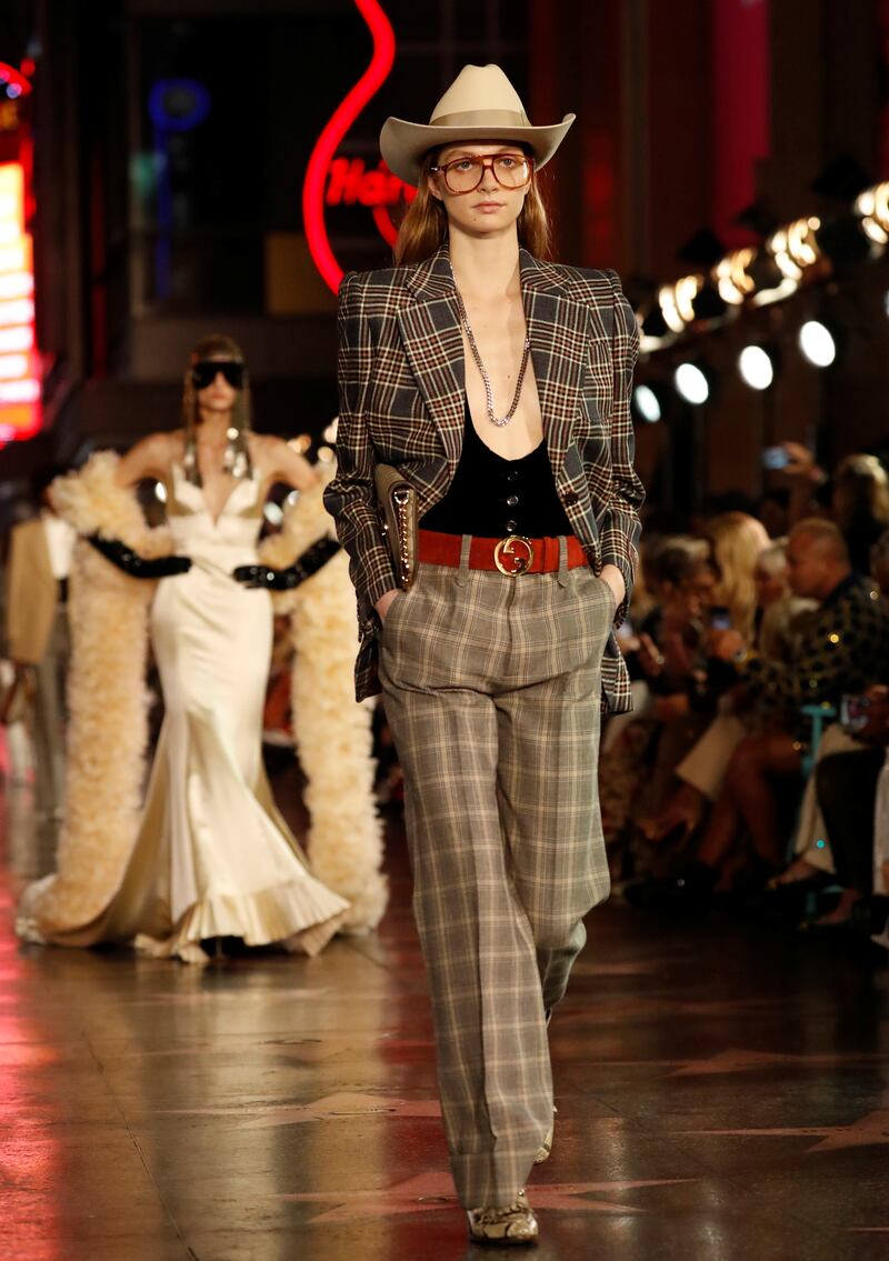 The collection featured a nod to Americana. Reuters