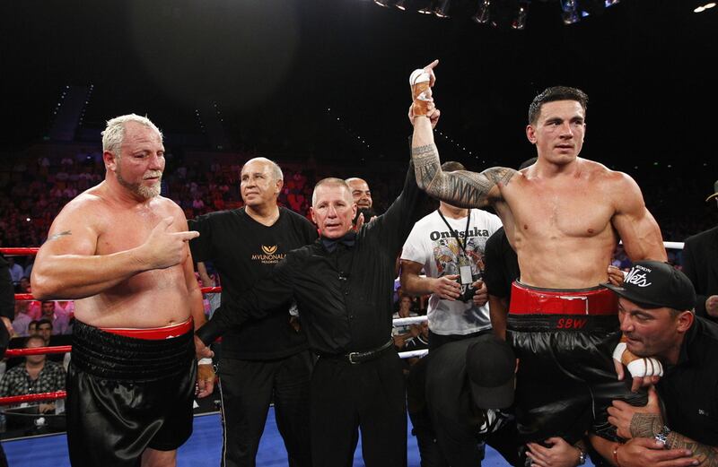 Sonny Bill Williams won the WBA Heavyweight title against South African Francois Botha on February 8, 2013. AFP