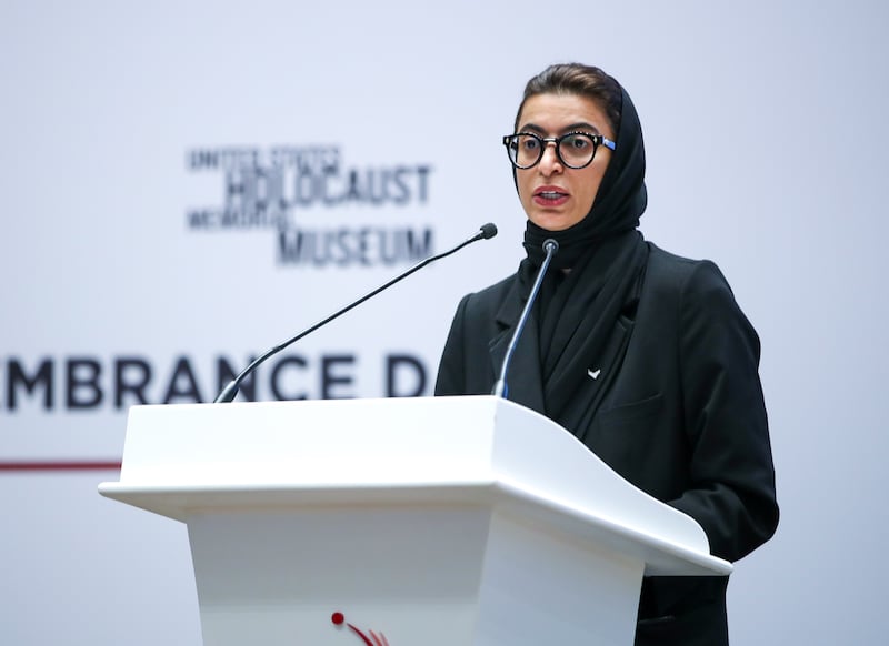 Ms Al Kaabi said the UAE continues to support decisions and initiatives related to raising awareness of the Holocaust and combating hate ideologies
