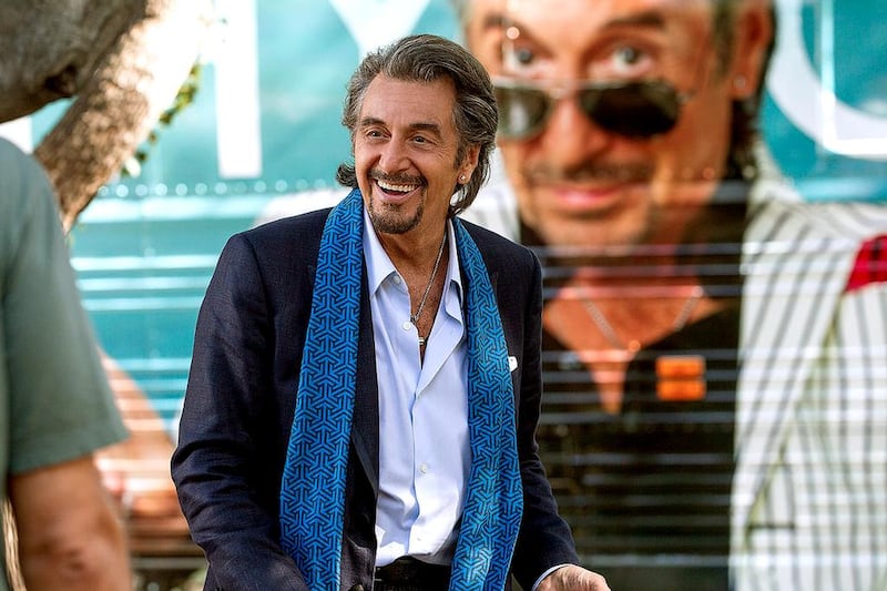 Al Pacino in Danny Collins, a film about a rock star who is disappointed in the way his career has played out and ends up re-evaluating his life. Pacino says at this stage of his career he only wants to do roles he can connect to. Courtesy Big Indie Pictures