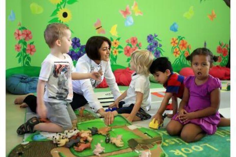 Mariam Srour, the director of Humpty Dumpty nurseries in Khalifa City A, Abu Dhabi. Ravindranath K / The National