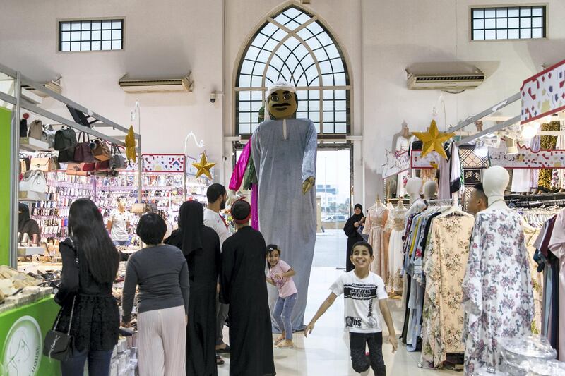 RAS AL KHAIMAH, UNITED ARAB EMIRATES - AUGUST 13, 2018. 

Ras Al Khaima's Eid Al Adha fair, in RAK's Exhibition center.

(Photo by Reem Mohammed/The National)

Reporter: RUBA HAZA
Section:  NA