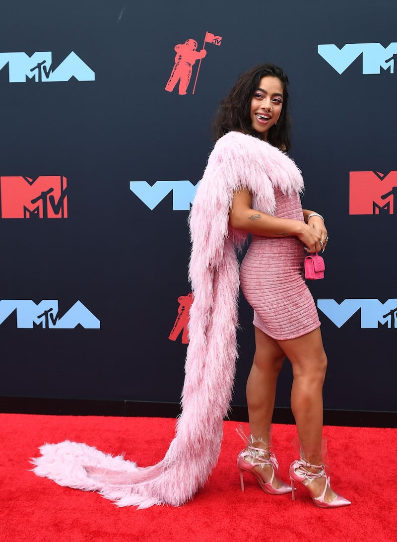 Kiana Lede arrives at the MTV Video Music Awards on Monday, August 26. AFP