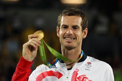 Andy Murray is the only male player to win two Olympic singles gold medals. PA