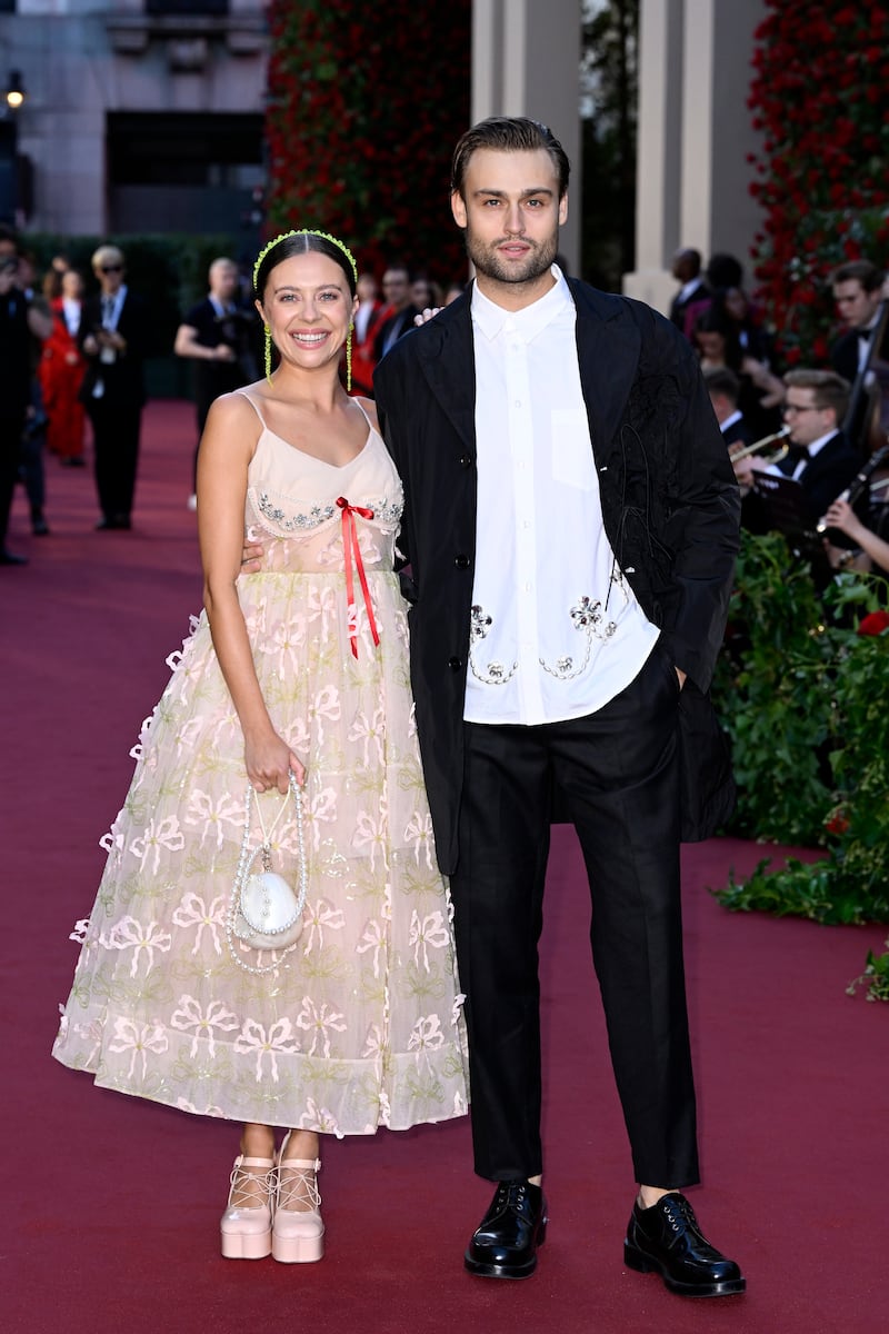 Actress Bel Powley and actor Douglas Booth. Getty Images