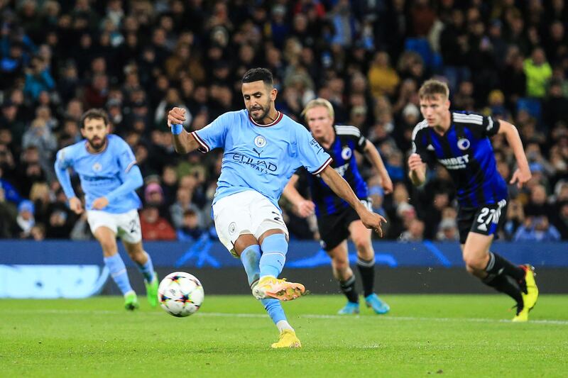 Riyad Mahrez 6 – Looked confident on the left-hand side, and the Algerian made it four in the 54th minute with a goal from the penalty spot. AFP