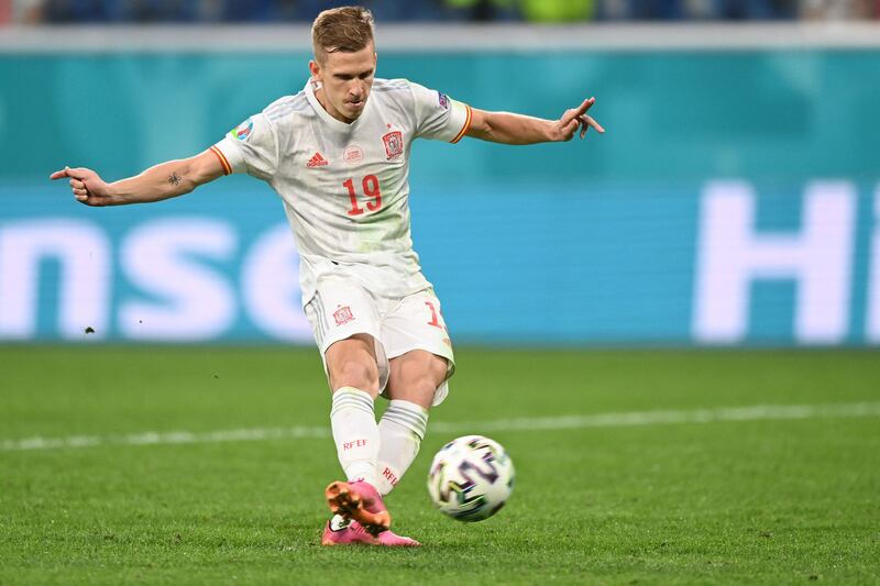 SUBS: Dani Olmo (Sarabia HT) - 6, Showed good feet and trickery to create space. Had one shot deflected narrowly wide and sent another into Sommer’s arms. Convincingly converted his penalty.