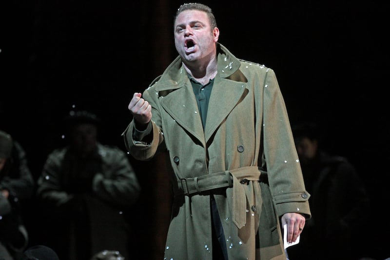 Verdi's "Macbeth" at the Metropolitan Opera House on Saturday, September 20, 2014.This image:Joseph Calleja (Macduff).(Photo by Hiroyuki Ito/Getty Images)