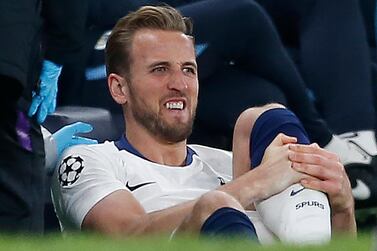 Tottenham will be without Harry Kane in the second leg of their Champions League match against Manchester City. Ian Kington / AFP