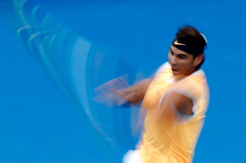 Rafael Nadal in action. Reuters