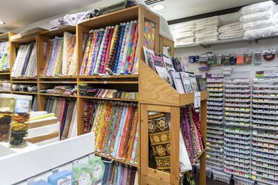 DUBAI, UNITED ARAB EMIRATES. 18 FEBRUARY 2020.  The hobby shop Classic Quilts in Jumeirah Plaza. The interior of the shop. (Photo: Antonie Robertson/The National) Journalist: Janice Rodrigues. Section: Lifestyle.
