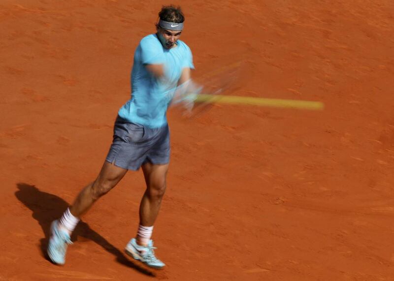 The world No 1 stepped it up in the fourth set even though he was broken once. Gonzalo Fuentes / Reuters