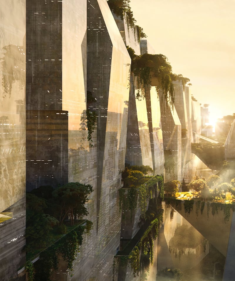 The lush city will have green spaces and rooftop gardens. Photo: Spa