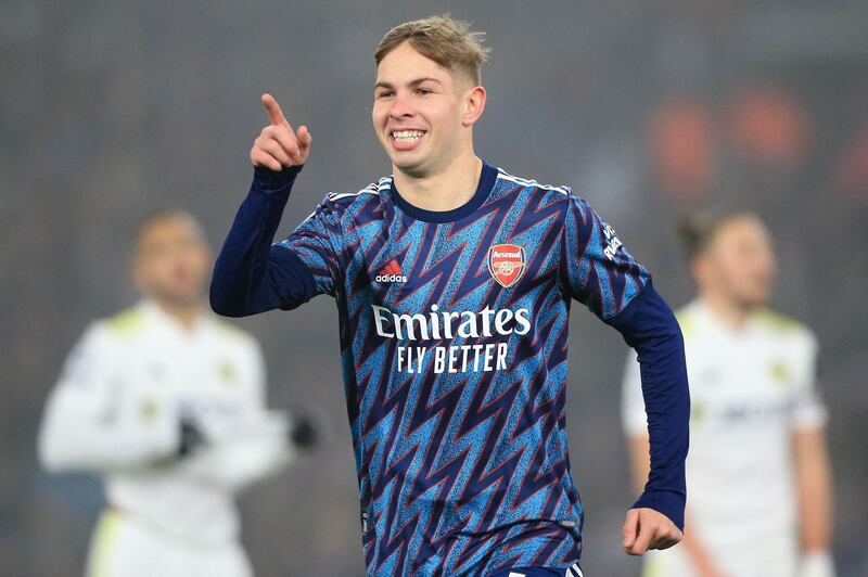 =4) Emile Smith Rowe (Arsenal) Eight goals in 19 games. AFP