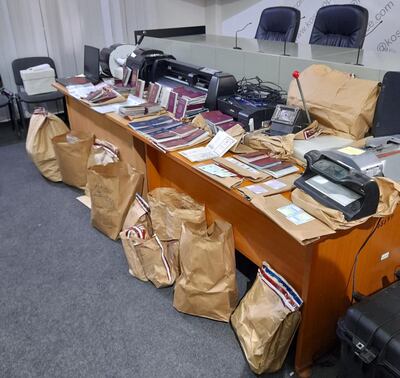 Police have seized more than 1,000 items following arrests in Spain linked to people-smuggling. Europol