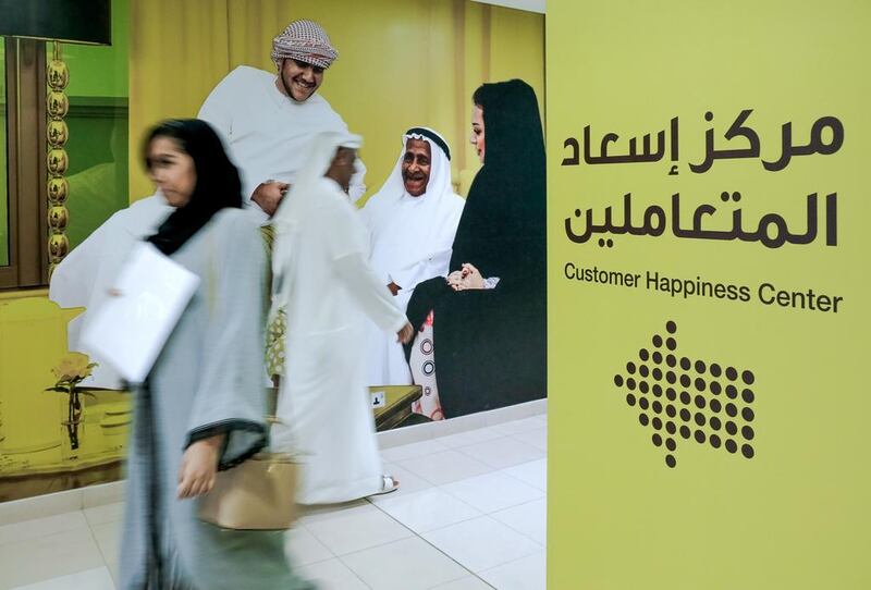 The Customer Happiness Centre in Dubai aims to replicate the hospitality of an Emirati home and will serve about 45 disabled and elderly people daily. Victor Besa for The National