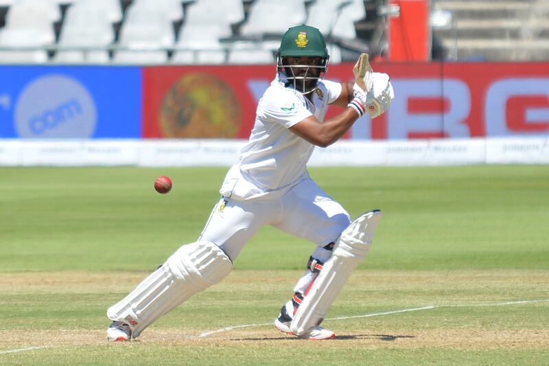 Temba Bavuma was South Africa's second top scorer in the first innings with 28. Getty
