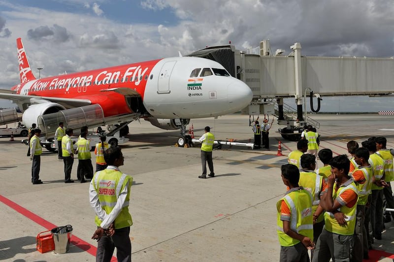 Asia's biggest budget carrier AirAsia launched its debut flight in India on June 12, 2014. Manjunath Kiran / AFP