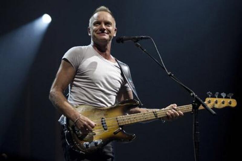 Sting’s latest global jaunt is the Back to Bass tour, which according to critics, finds at him at his most playful as he delivers hits from both the Police and solo career.  AFP