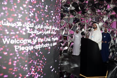 Sheikh Mohammed bin Rashid, Vice President and Ruler of Dubai, launched the UAE's first Artificial Intelligence strategy last week. Courtesy Ministry of Cabinet Affairs and The Future