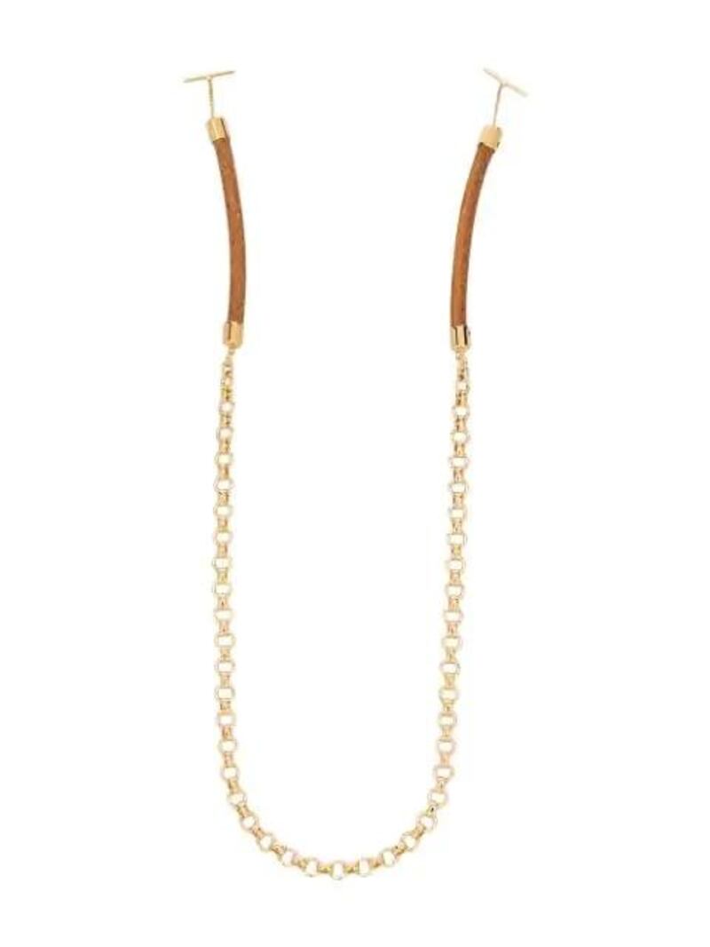 Metal and leather chain, Dh690, Chloe. Courtesy Chloe