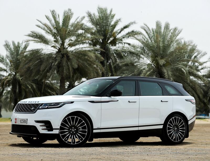 Abu Dhabi, UAE, April 2, 2018.   Range Rover Velar .
Victor Besa / The National
Motoring
Reporter:  Adam Workman