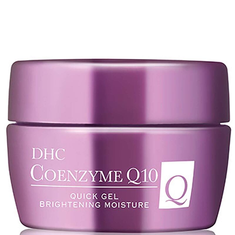 Q10 fights against wrinkles and improves skin smoothness. Seen here, DHC CoQ10 Quick Gel Brightening Moisture, Dh275.00, www.lookfantastic.ae