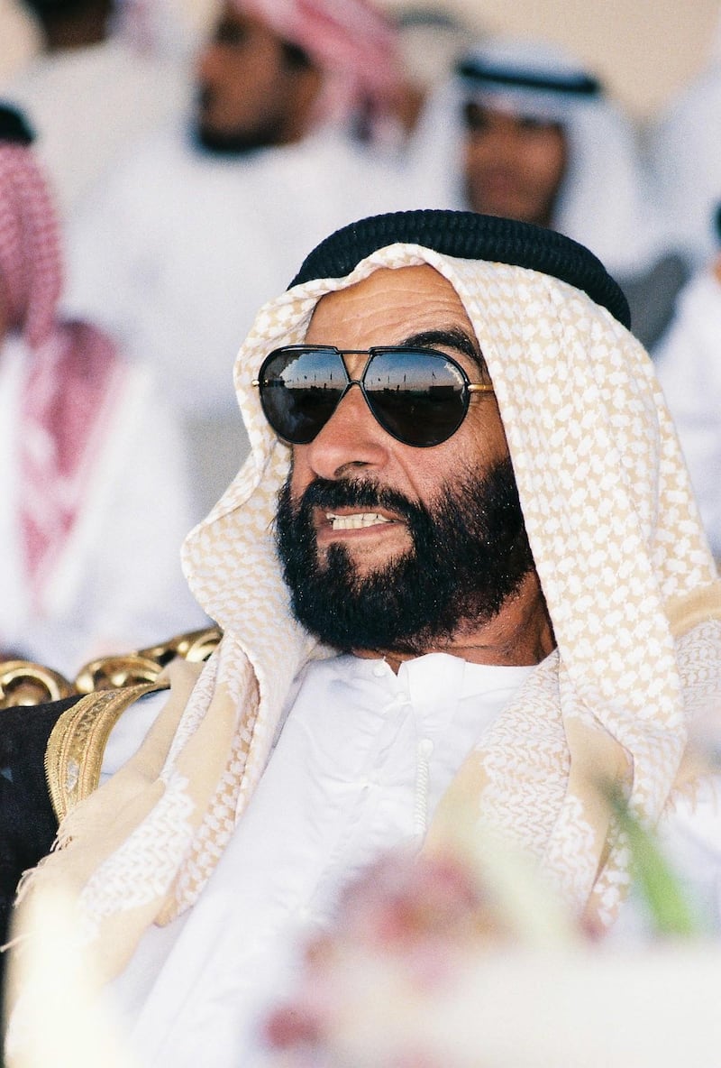 The Late Sheikh Zayed bin Sultan's Portrait. (Courtesy Al Ittihad) Portrait of the late Sheikh Zayed bin Sultan Al Nahyan. (Courtesy Al Ittihad)

