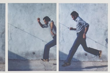 Hassan Sharif's 'Jumping No.1' (1983). Gallery Isabelle van den Eynde