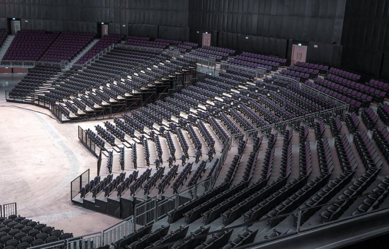 Dubai, United Arab Emirates - April 16, 2019: Exclusive first look inside the new Coca-Cola Arena in Dubai. Tuesday the 16th of April 2019. City Walk, Dubai. Chris Whiteoak / The National