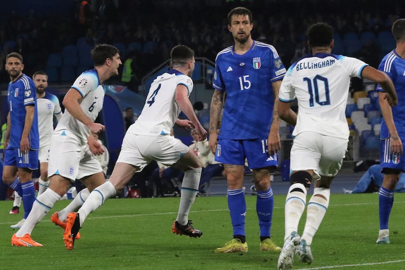Francesco Acerbi - 6. A quiet game for Acerbi in the middle of Italy's backline. Stuck to his job well and had a half chance to draw Italy level in the second half. EPA