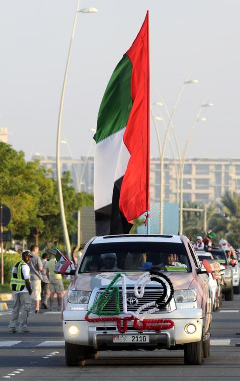 The parade included motorbikes, pick-up trucks, a military vehicle developed in the UAE, antique vehicles, a luxury vehicle-pick up hybrid, 4x4’s, and even a 6x6.