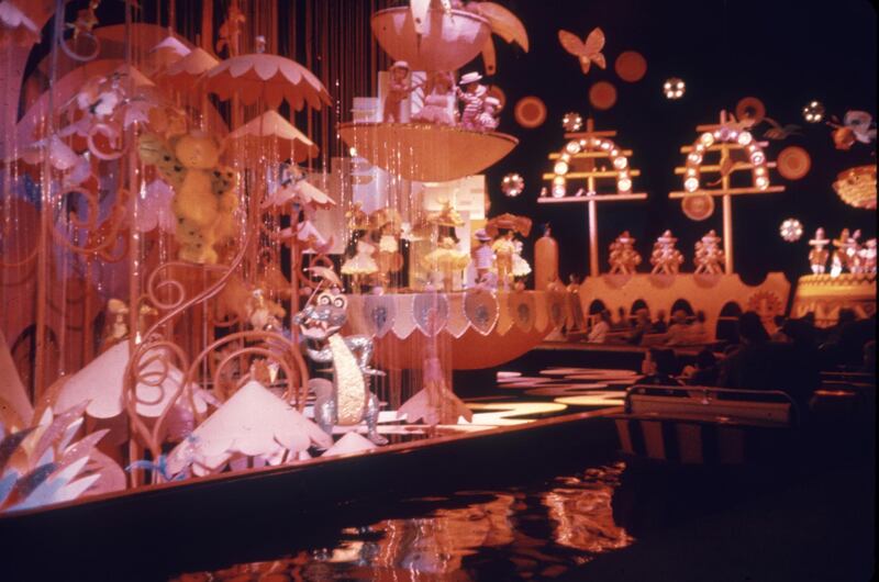 View of the Pepsi Cola exhibit, created by Walt Disney, at New York World's Fair, Flushing, New York, New York, May 1964. (Photo by Ben Martin/Getty Images)