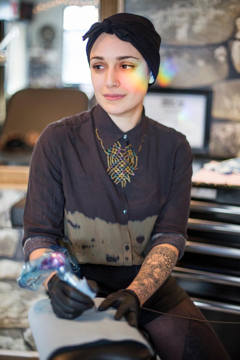 Faye, 29, a tattoo artist in Vancouver.
