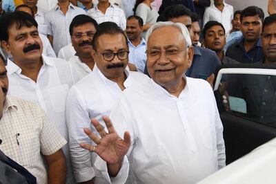 Bihar Chief Minister Nitish Kumar, seen in Patna, India last week, is building an alliance of opposition parties for the 2024 general election. Getty Images