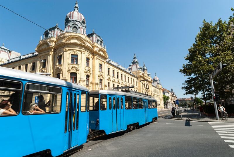 Tram, Zagreb, Croatia (Getty Images) *** Local Caption ***  ut29se-wtgw-croatia.jpg