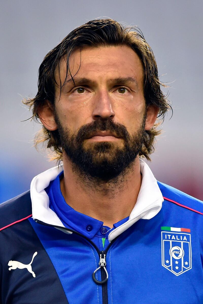 Italy's midfielder Andrea Pirlo ahead of a Euro 2016 qualifying football match between Croatia and Italy. AFP