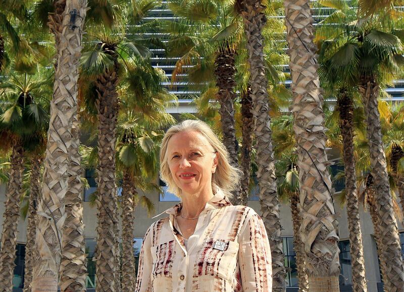 Abu Dhabi, October, 10 2019: Mariet Westermann the new Vice Chancellor of NYU Abu Dhabi pose during the interview in Abu Dhabi. Satish Kumar/ For the National