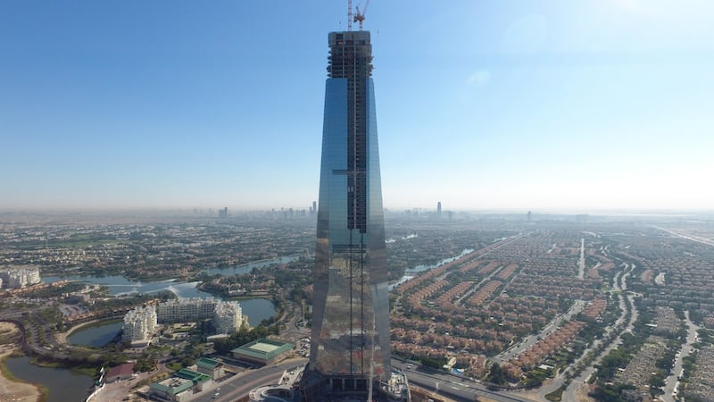 Dubai's Uptown Tower currently stands at 329 metres.