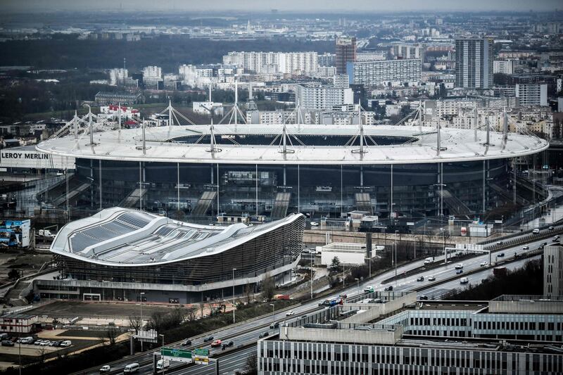 The Aquatic Centre and Stade de France. AFP