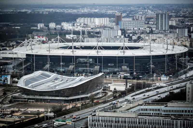 The Aquatic Centre and Stade de France. AFP