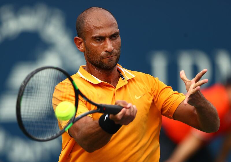 Mohamed Safwat during his defeat against Philipp Kohlschreiber. Getty